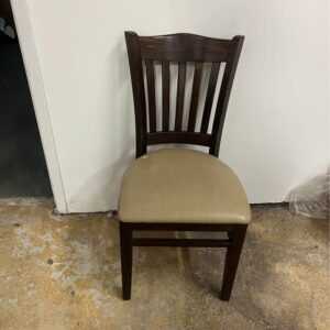 Wood Dining Chair with Upholstered Seat