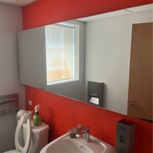 Modern frameless wall mirror